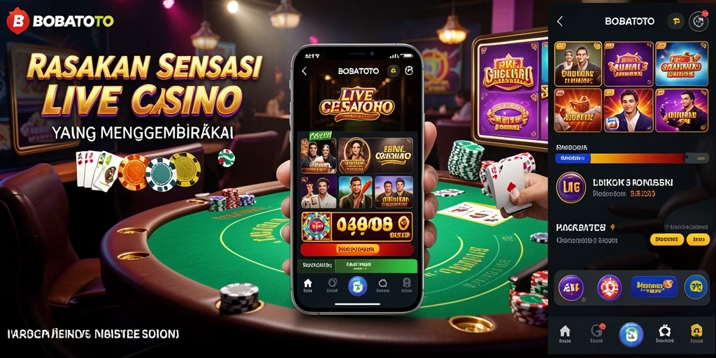 Tampilan gameplay Live Casino yang menarik di BOBATOTO.