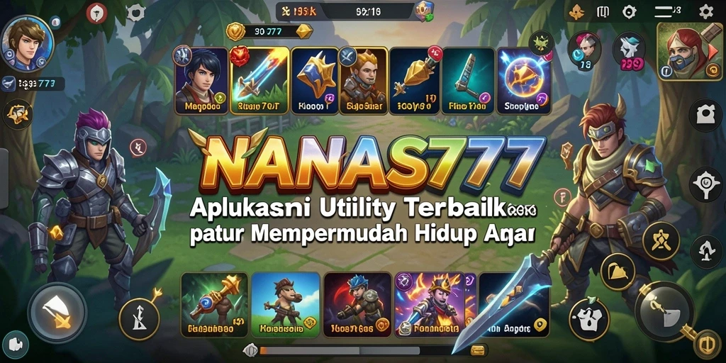 Tampilan antarmuka pengguna NANAS777 yang estetis dan mudah dinavigasi.
