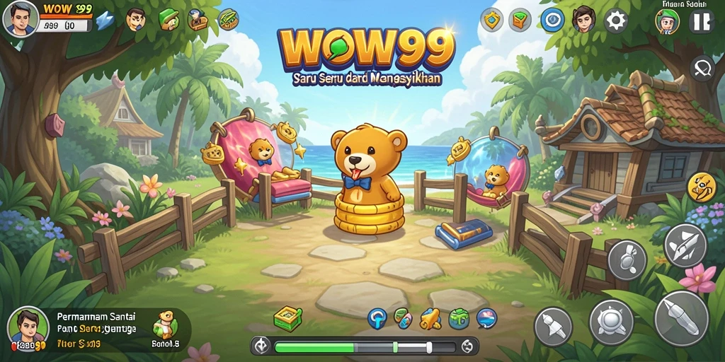 Tampilan gameplay menarik dari WOW99 yang penuh warna.